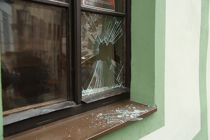 A2B Glass are able to board up broken windows while they are being repaired in Hertsmere.